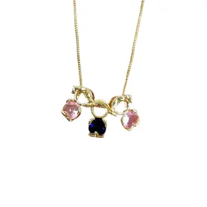 【Mother's Day Gift】Summervibes 18K Mom & Kids Birthstone Detachable Necklace,A Mother’s Love, Always With You,Gift for Women