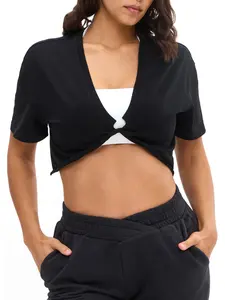 Slouchy Twist Crop - Onyx Black Slouchy Twist Crop - Onyx Black