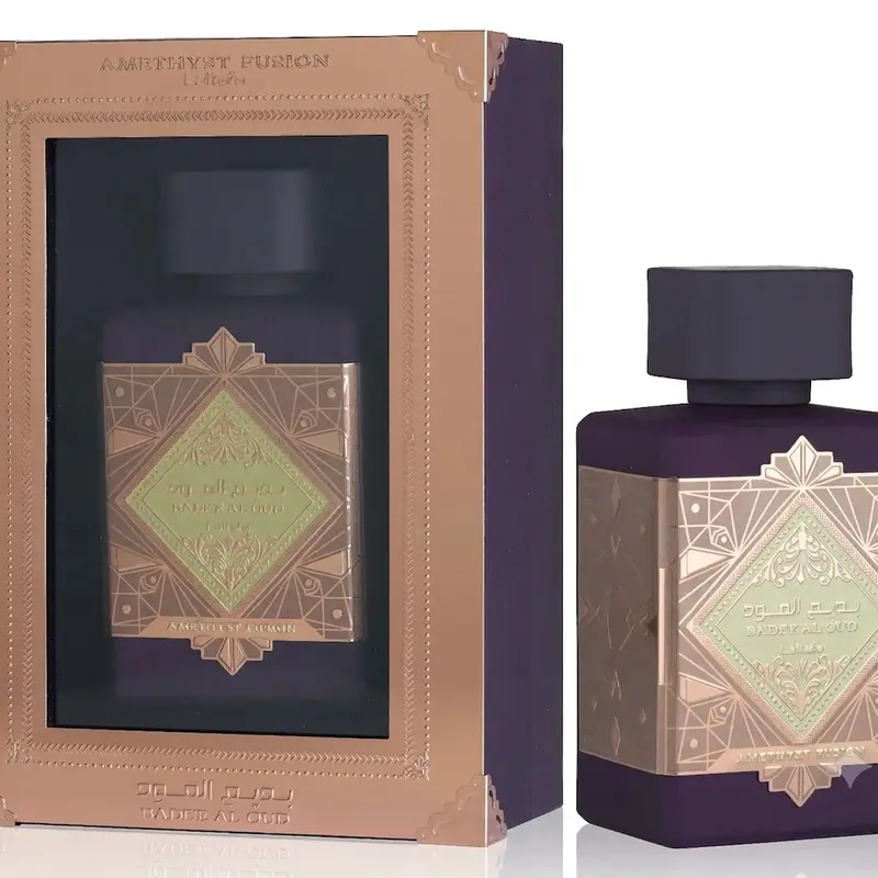 Lattafa Bade'e Al Oud Amethyst Fusion for Men 3.4 Oz Eau De Parfum