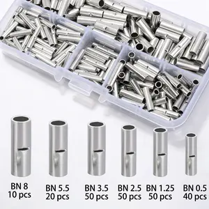 Connectors Cable Connector Wire Copper Terminal Connectors Set, Cable End Caps & Wire Ends, Durable Copper Material, Ideal for Electrical Connections, Pack of 220 Pieces