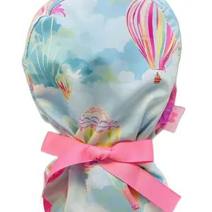 Preppy hot air balloon scrub cap
