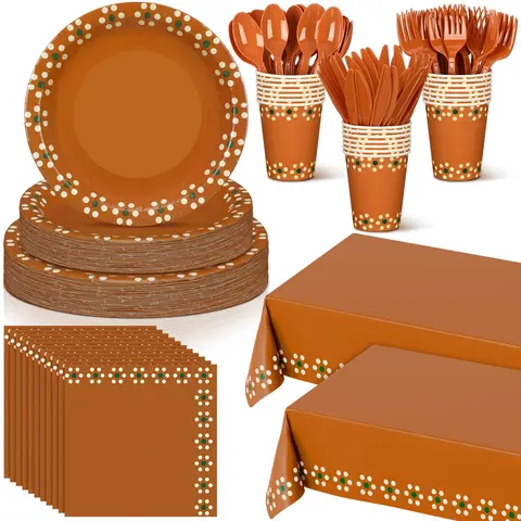 177 Pcs Mexican Tableware Set Cielito Lindo Party Decorations with Plates Cups Napkins Tablecloth for Cinco de Mayo Taco Tuesday Fiesta Birthday Baby Shower