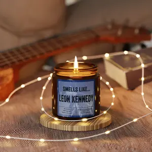 Leon Candle, Funny Gaming Gift, Kennedy Gift, Evil 4 Resident Game Gift Candle 4Oz 9Oz