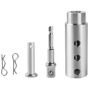 Trailer Jack Drill Adapter, 1 Inch Drive Shaft Compatible, Turbo, ez Crank Jack Adapter Tool & 1/2 Inch Socket Bit, Heavy Duty for RV, Construction, Dump Trailers (DIY, Campers) tiktokshopspringglowup#Summervibes