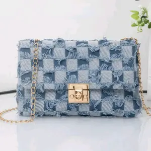 Denim Woven Clutch