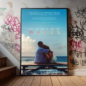 Waves (2019) Movie Poster, Premium  Poster, Film Fans Collectibles, Popular Movie Poster for Gift