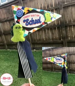 First day of school pennant