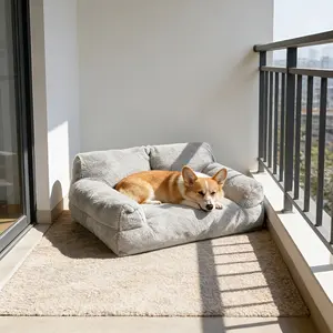 Large Pet Sofa Nordic Simple Style Thick Plush Non-Sagging for Golden Retriever Labrador Medium Large Dogs Home Use