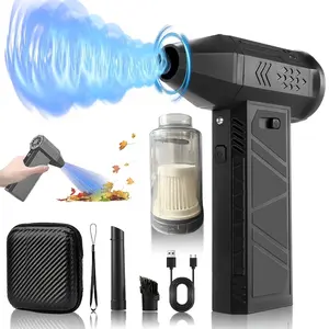 Wireless Rechargeable Compressed Air Duster, High Power Turbo Violent Fan, Handheld Air Blower, Suitable for Computer Keyboard, Car Interior & Home Cleaning