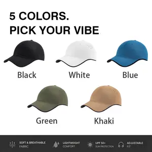 Baseball Cap & ouvenir golf cap, Breathable Lightweight & Washable, Structured Soft Cap with Thickened Adjustable Design, Relaxed Fit for Large Head Sizes | Sun Protection All Season Hat for Outdoor, Hiking, Travel, Beach, Party, Golf & Tennis