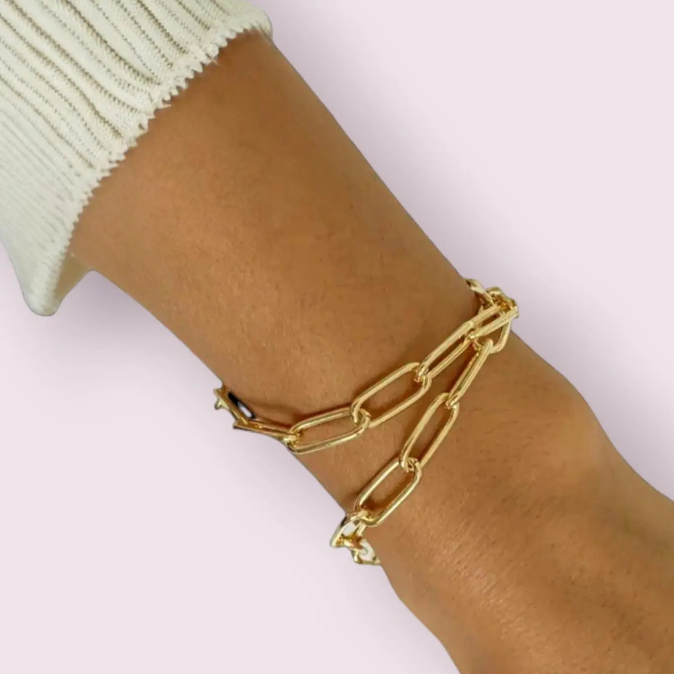 Gold Or silver Paperlink Bracelet