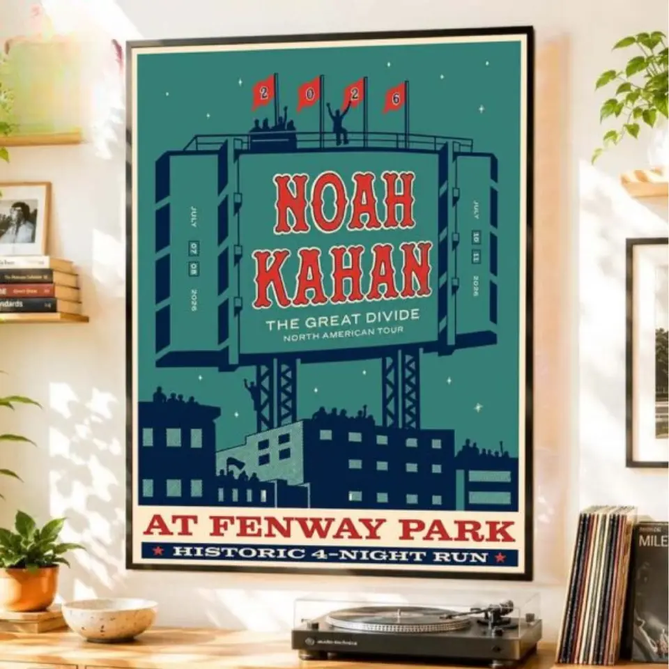 [SALE OFF 50%] Noah Boston MA Kahan Historic 4-Night Show Poster The Great Divide Tour 2026 Poster