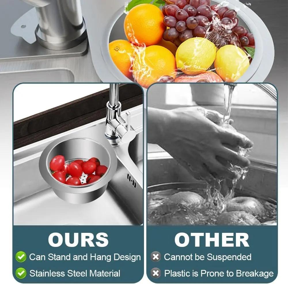 Stainless Steel Swan Sink Strainer Basket for Kitchen Drainage Durable Mesh Design Efficient Water Filter Easy Clean Storage Solution Utensils Utensils