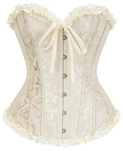 Corset Tops for Women Bustier Shapewear Lingerie Lace Waist Push Up Lace Bustier Tops for Women 819-T1