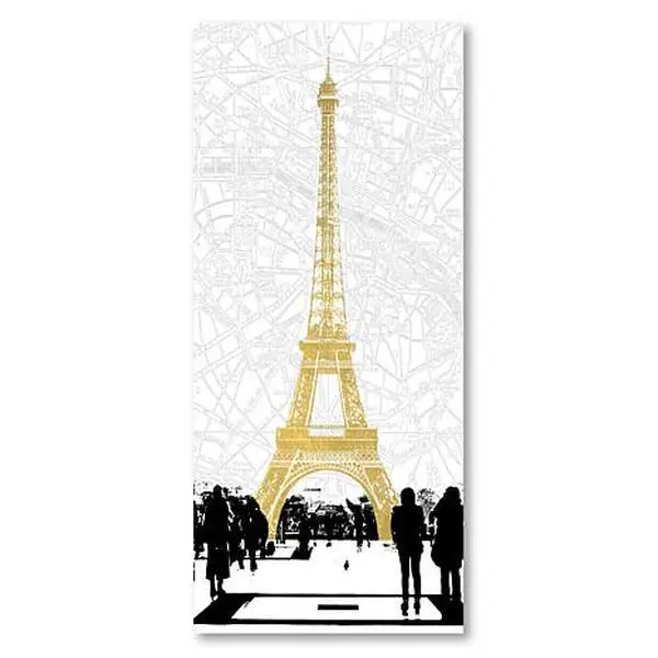Courtside Market Paris Glam Canvas Wall Art - 24" x 48"