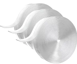Instant Insulation Anti-Draft Silicone Sealing Tape for Windows & Doors, 3-Roll Weatherproof Adhesive Strip