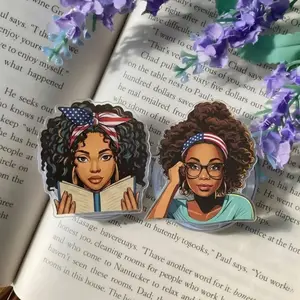 Black Girl Read Book Patriotic Phone Grip, America 250 Years Anniversary Independence Day Design, Melanin Book Lover Pop Socket