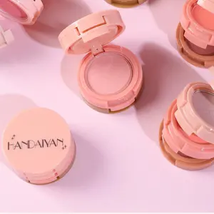 Three Color Matte Highlighter Powder Palette, Lightweight Buildable Coverage, Soft Focus Finish for Pores & Skin Texture, Face Highlight and Contour Set for Daily Makeup, Work, Parties