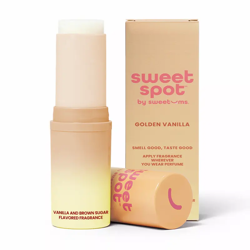 [Sweet Spot] Golden Vanilla Flavored Solid Fragrance Stick | Vanilla & Brown Sugar Scent and Flavor | Gourmand Perfume | Pheromone Inspired Fragrance | TikTok Viral Perfume | Captivating Vanilla Scent | Portable & Mess-Free No Spills For On-The-Go