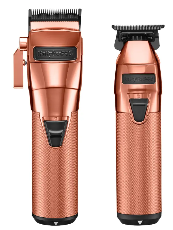 BaBylissPRO FXONE Rose Gold All-Metal Clipper & Trimmer Prepack - Tools Only #FX1CTRGTO