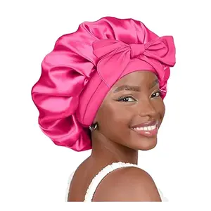 Women's Queen Silk Sleep Cap Adjustable Tie Hat, Suitable for Natural Curly Hair, Comfortable Nightcap for Women, Haircare