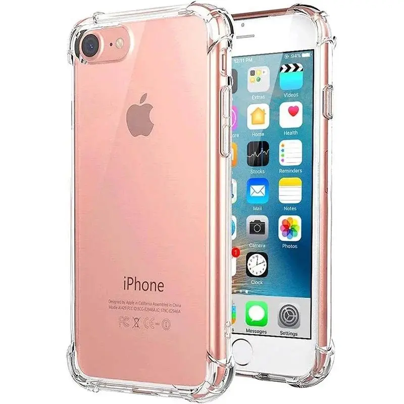 New Shockproof Transparent Soft TPU Case for iPhone16E SE 2022 SE 2020 2016 7 8 6 5 5S SE SE2 SE3 Back Cover Case