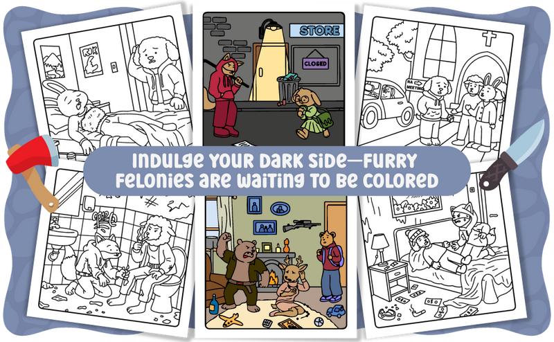 Criminal Moments: A Parodic Cute and Comfy Coloring Book for Adults – Hand Drawn Hygge Vibe Crime Scenes to Color for Relaxation, Halloween Fun, or as ... Who Enjoys Mystery, Thrillers, and Suspense