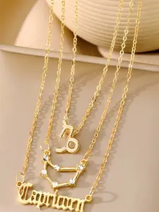 Constellation Pendant Necklace, Fashion Jewelry for Party, Daily Clothing Decor, Trendy All-match & Exquisite Jewelry for Birthday Gift, Charm Necklace, Trendy Charms Necklace