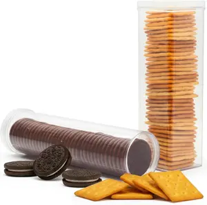 Kitchen Discovery Stay Fresh Cracker and Cookie Storage Container - Set of 2 for Oreos, Saltines To Keep Food Fresh