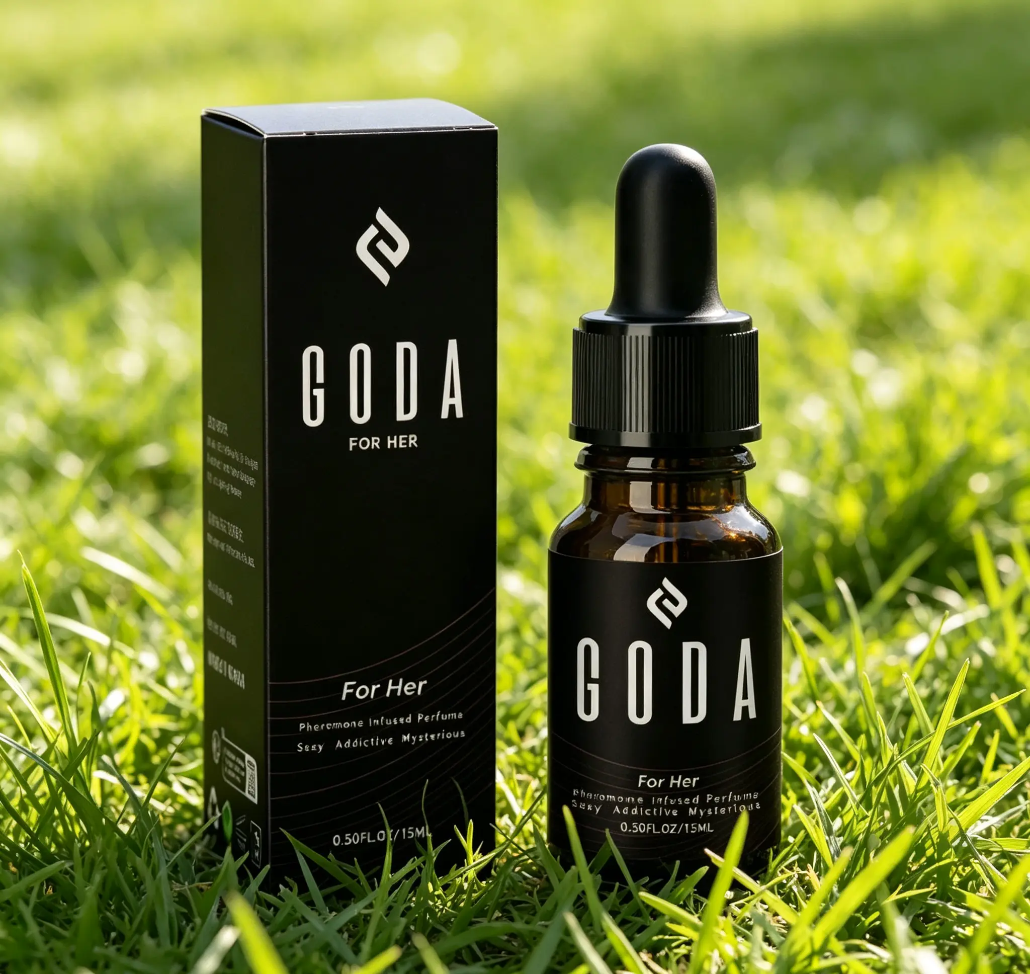 GODA Women's Pheromone Perfume Oil - 0.50 Fl.Oz/15ml Travel-Size Fragrance with Long-Lasting Floral-Jasmine-Rose, Sweet-Spicy Aroma, Vegan, Cruelty-Free