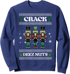 Christmas Nutcrackers Crack Nuts Xmas Meme Men Women T-Shirt, Sweatshirt, Hoodie