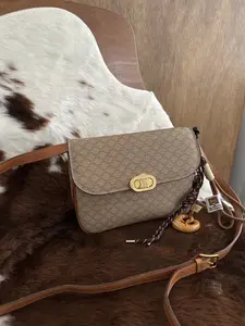 Pre-owned Celine PVCLeather Shoulder Bags / Macadam Triomphe Shoulder Bag in PVC Leather