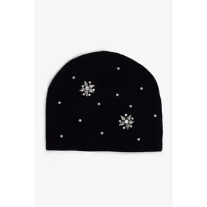 mnml Gemmed Beanie - Black
