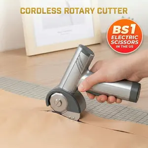 2026 Upgraded 4.2V Cordless Cutting Tool, Cardboard Cutter With LED Display, Silver, 2 Tungsten Steel Blades, Suitable For Cutting Cardboard, Leather, Fabric, Carpet
