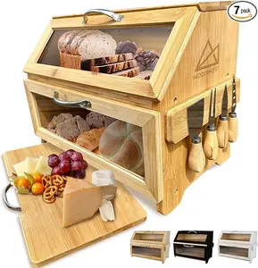 Bamboo Extra Large Bread Storage Set