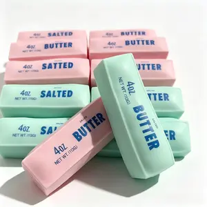 ASMR Crunchy Sound Butter Bar Squishy Toy Soft Squeeze Fidget Toy Funny Sensory Hobby Play Toy Portable Stress Relief Decompression Toy Cute Desk Relax Toy Ideal Gift For Teens Adults Party Leisure Entertainment