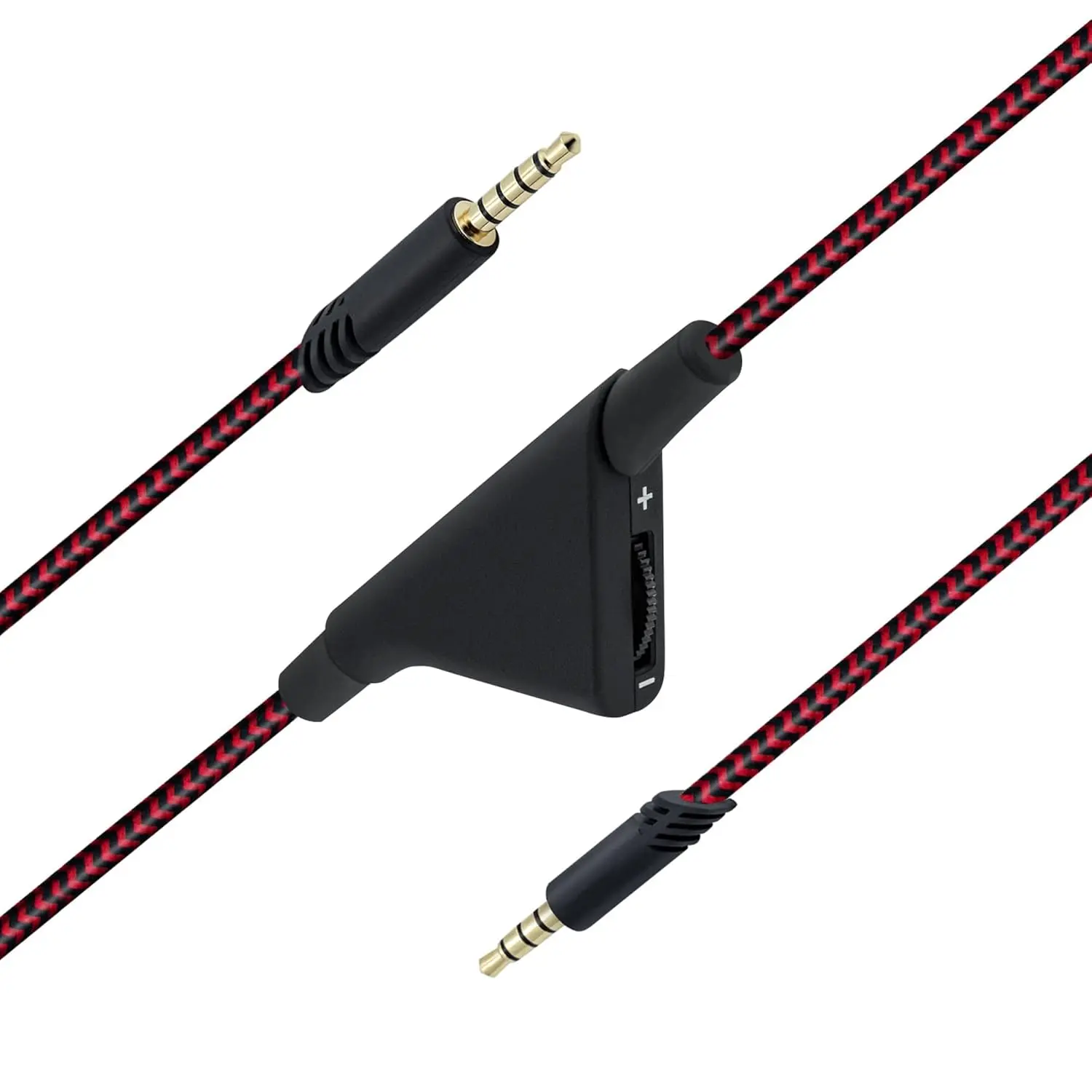 Replacement for Astro A10 A40 Headset  Cord with Volume Control and Inline Mute Function 2M 6.5Ft Durable Braided  Compatible with Astro A40TR/A40/A30/A10 Gaming Headsets Cord-Red