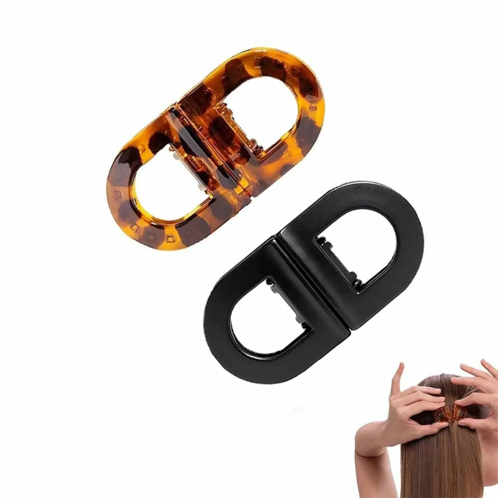 Magnetic Hair Clips, Dafini Magnetic Hair Clips, Strong Hold No-Slip Magnetic Hair Styling Clips for Women, Seamless 2-in-1 Design for Easy Everyday Hairstyles, Gentle on All Hair Types, Hairpins, Non Slip Clips