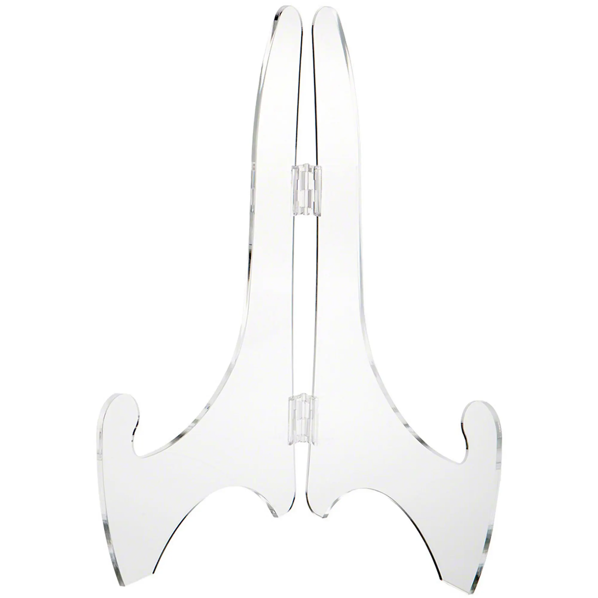 Plymor Clear Acrylic Adjustable Folding Display Easel, 18" H x 12.5" D (For 25" Plates)