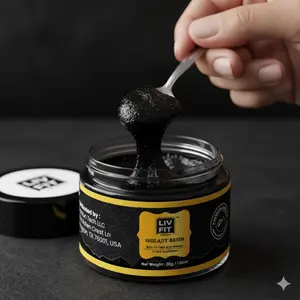 Liv Fit Himalayan Shilajit Resin | 30g (100 Servings) | 100% Pure | Lab-Tested for Purity | Dietary Supplement