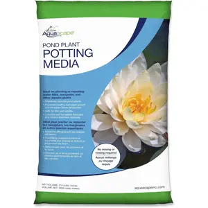 Aquascape Pond Plant Potting Media, Nutrient-Rich Aquatic Soil for Water Gardens, Supports Strong Root Growth, 215 Cubic Inches, 89002