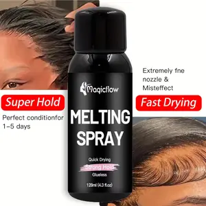 128ML Lace Wig Spray Adhesive, Strong Hold Non-Glue Hair Glue, Fast Drying, Natural Shape Long-Lasting Wig Spray