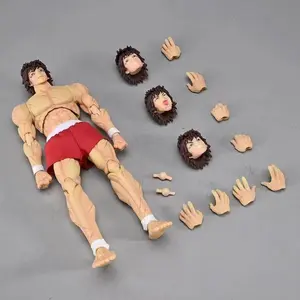2 Sign High Quality Articulated Hanma Baki Model Figure Toys 17cm