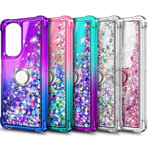 For OnePlus Nord N30 5G Case, Glitter Phone Cover with Tempered Glass & Lanyard