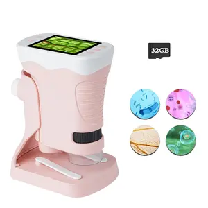 Microscope for Kids, 32GB Microscope Toy with 2.4'' Screen, Educational Science Interactive Learning Mini Microscope Toy for Student