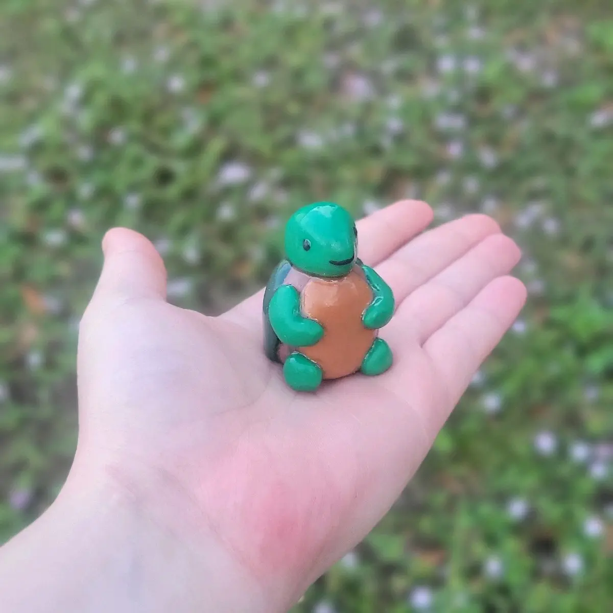 Mini Mates, Turtle, Desk Friend, Polymer Clay, Paper Weight, Adorable Decor Decorative Gift