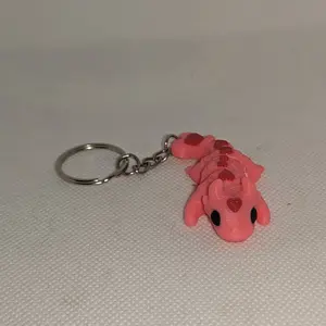 Valentine's Fidget Dragon Keychain