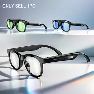 Wireless Music Glasses with FM Radio, Blue Light Blocking, UV Protection, Touch Control, Summer Gift Idea