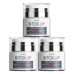 AOAZ 3 Boxes Botox up-1.69 Oz Moisturizing Cream Per Box, 20% Hyaluronic Acid, Caffeine, Vitamin C, Collagen, Nicotinamide, Firming Facial Skin Care, Skin Softening, Deep Moisturizing, Balancing Skin, Rejuvenating