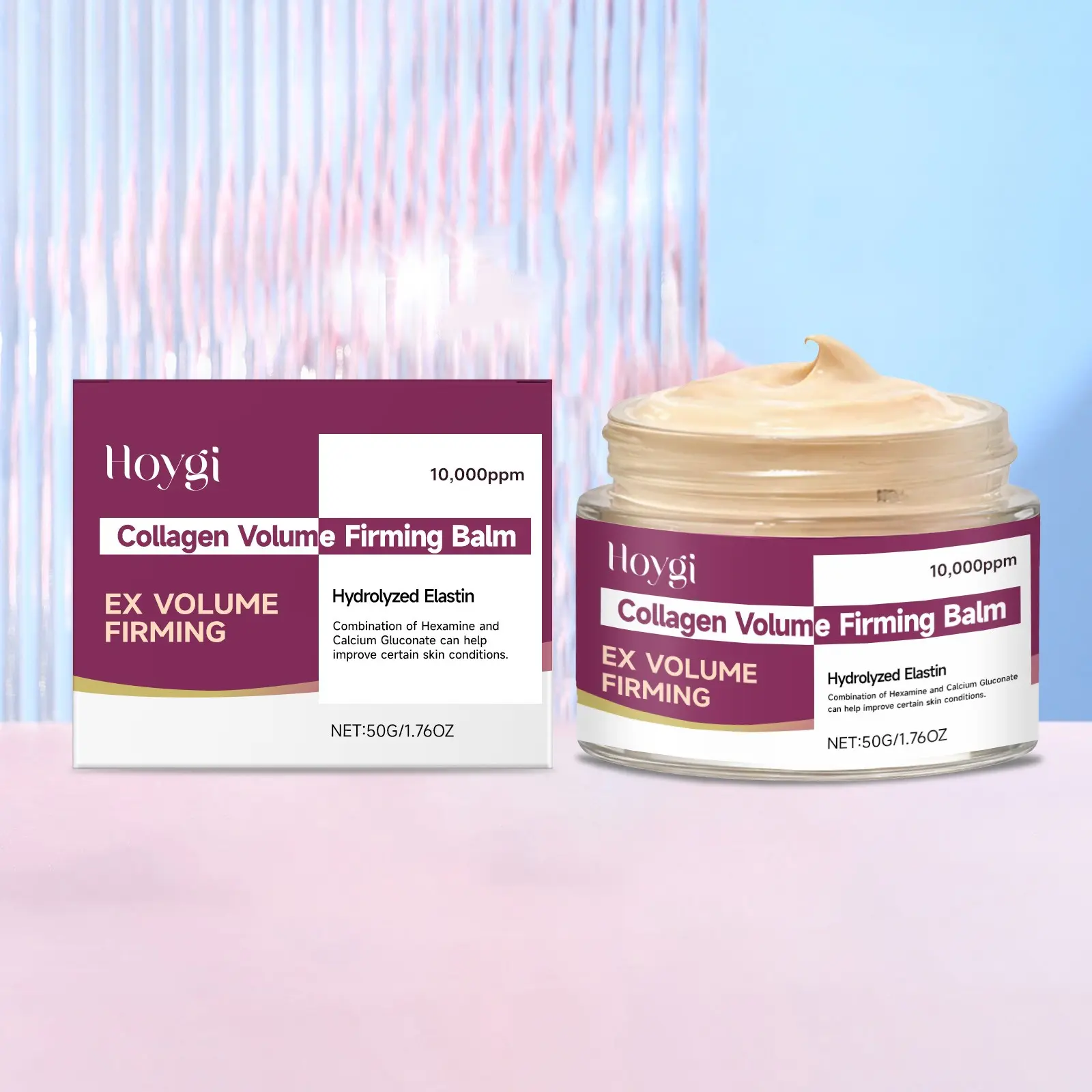 Hoygi Calcium Collagen Moisturizing Cream, Hydrating Moisturizer, Soft Texture, Silky, Gentle Absorption, Nourishing and Firming, Suitable for All Skin Types, Daily